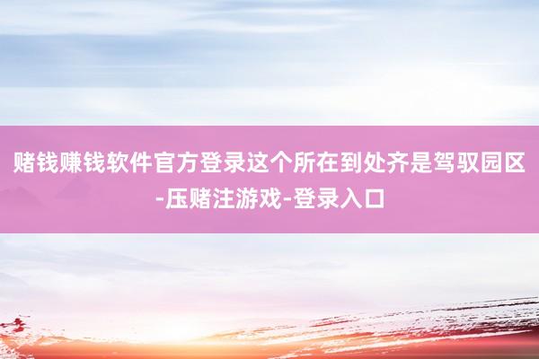 赌钱赚钱软件官方登录这个所在到处齐是驾驭园区-压赌注游戏-登录入口