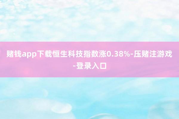 赌钱app下载恒生科技指数涨0.38%-压赌注游戏-登录入口